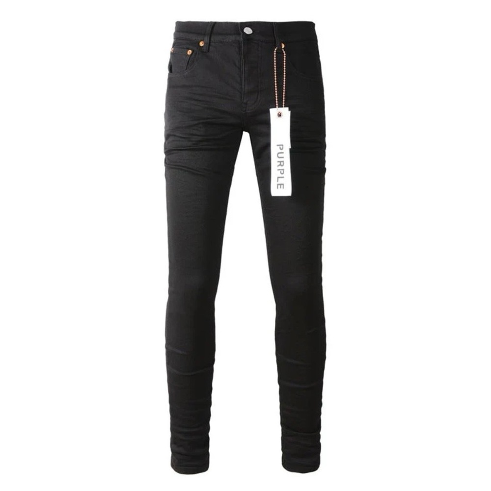 Purple Men's Black Skinny Jeans